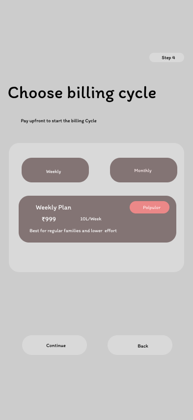 Doodh Checkout Confirmation Wireframe